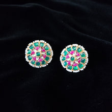 Load image into Gallery viewer, Pachi Kundan Studs With Hard Gold Plating