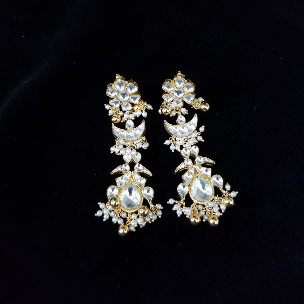 Pachi Kundan Earrings With Gold Plating