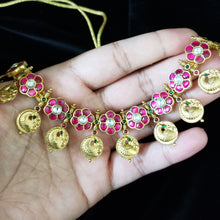 Load image into Gallery viewer, Kundan Jadau Necklace With Gold Plating