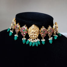 Load image into Gallery viewer, Reserved For Varsha Peacock Design Jadau Choker With Gold Finish