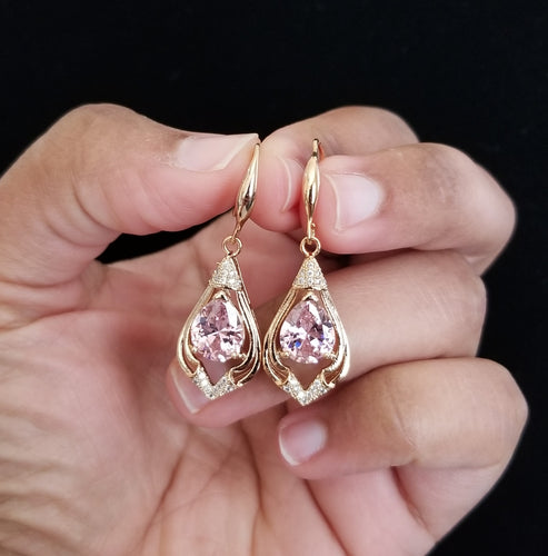 Western Short Earring HL 42 Pink Box1