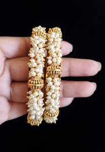 Sowji and Pranee Antique Classic Bangles With Gold Plating HL7 2.6 Size