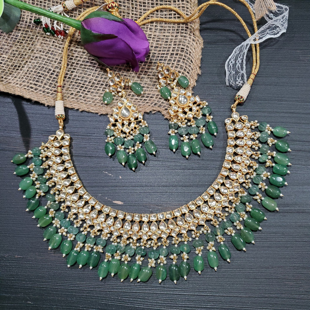 Pachi Kundan Heavy Gold Plated Necklace Set