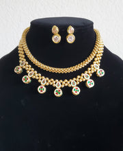 Load image into Gallery viewer, Antique Mala Pendant Set With Gold Plating NV2