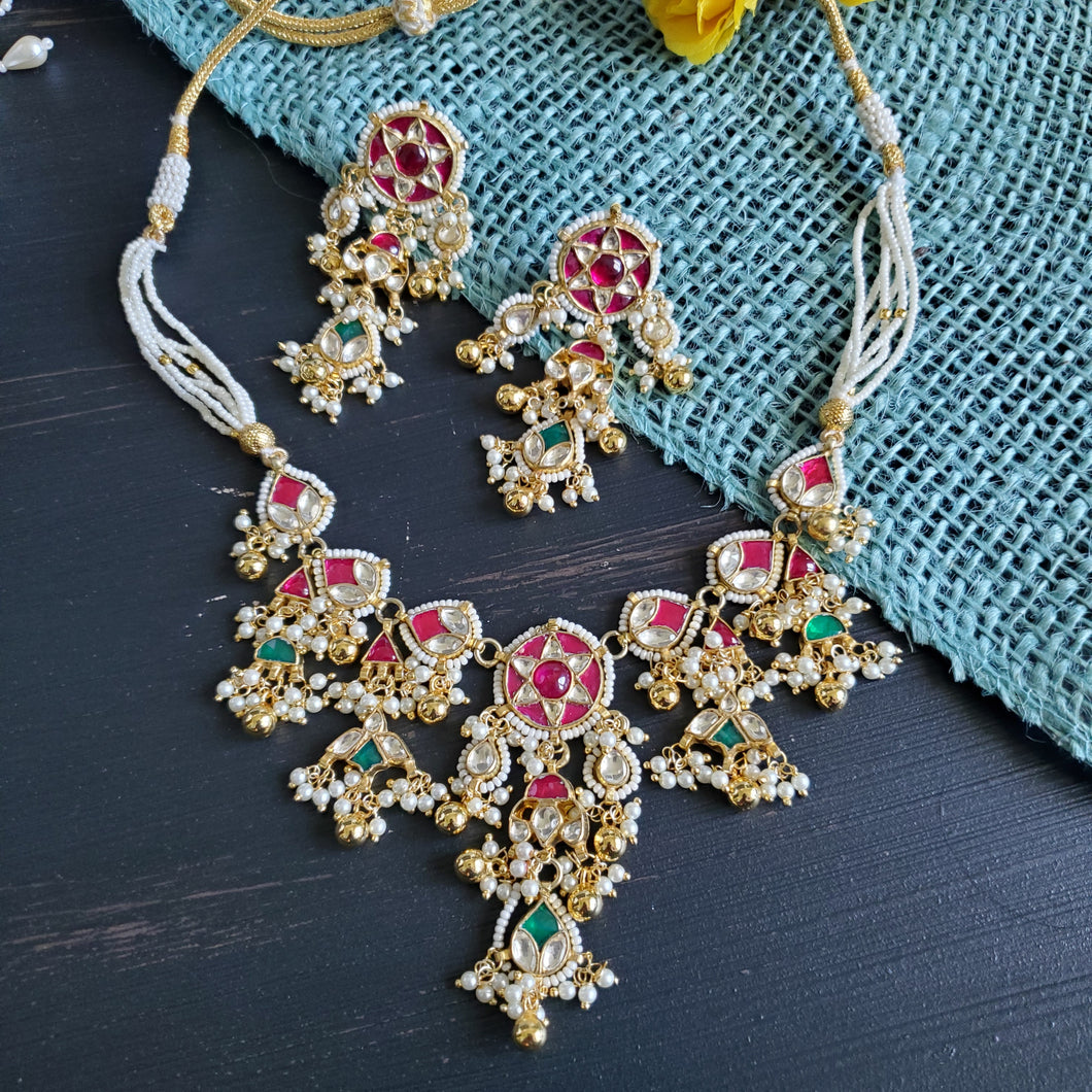 Pachi Kundan Gold Plated Necklace Set