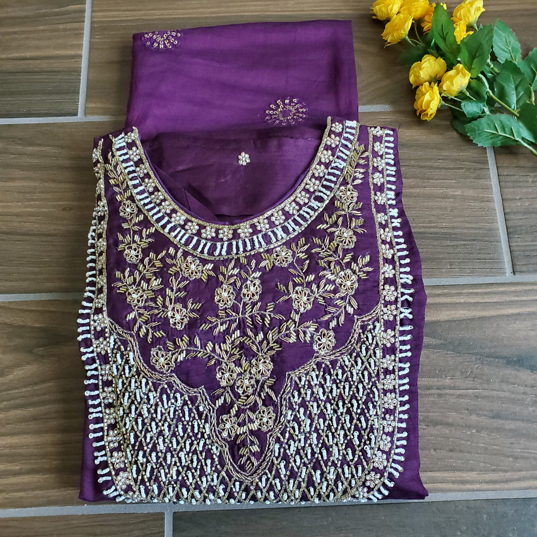 2 PC Purple Kurti Set