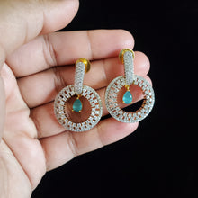 Load image into Gallery viewer, Cz Delicate Earring With 2 Tone Plating