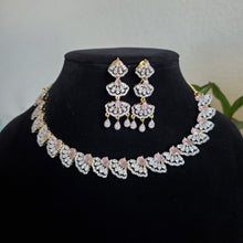 Load image into Gallery viewer, Cz Classic Necklace With 2 Tone Plating