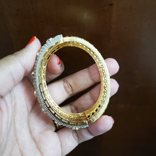 Load image into Gallery viewer, Cz Broad Kada With 2 Tone Plating