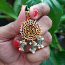Load image into Gallery viewer, Preorder 92.5 Silver CZ Ram Parivar Pendant