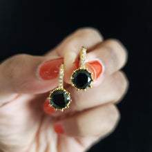 Load image into Gallery viewer, Anu Ch American Diamond Hoops With Gold Plating