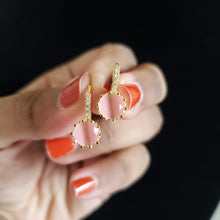 Load image into Gallery viewer, Anu Ch American Diamond Hoops With Gold Plating