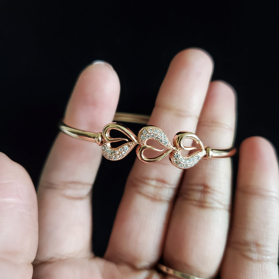 American Diamond Delicate Kada Rose Gold