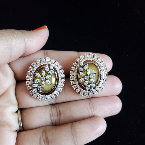 Cz Classic Tops With Black Rose Plating Yellow