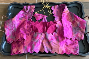 Pure Raw Silk Ikkat Blouse(Shipping included)